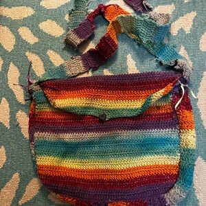 dELiA*s Colorful Striped Crossbody Bag